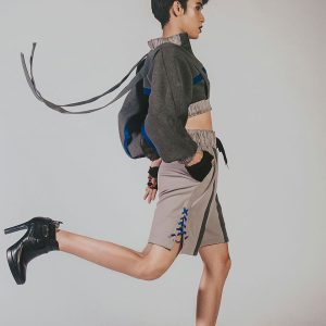 Print Moon Professional Pinstripe Blazer